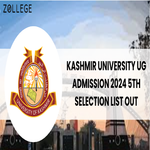 Kashmir University UG Admission 2024 5th Selection List Out